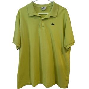 Lacoste Vintages 80s Pique Polo Alligator shirt light lime green